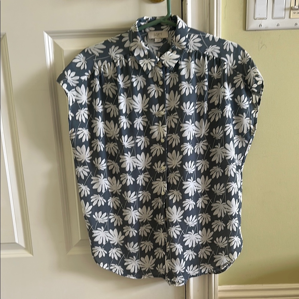 Floral Button-Up Blouse